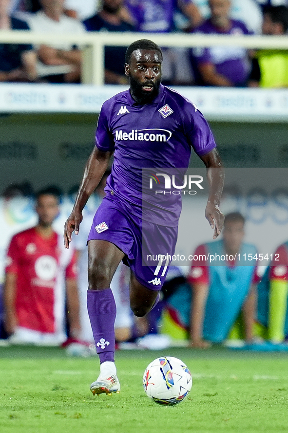 Jonathan Ikone of ACF Fiorentina during the Serie A Enilive match between ACF Fiorentina and AC Monza at Stadio Artemio Franchi on September...