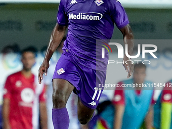 Jonathan Ikone of ACF Fiorentina during the Serie A Enilive match between ACF Fiorentina and AC Monza at Stadio Artemio Franchi on September...