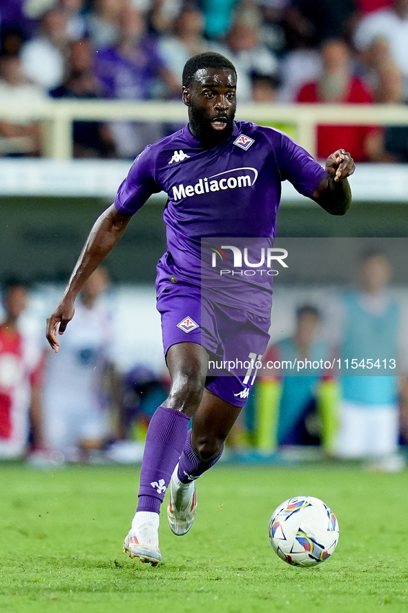 Jonathan Ikone of ACF Fiorentina during the Serie A Enilive match between ACF Fiorentina and AC Monza at Stadio Artemio Franchi on September...