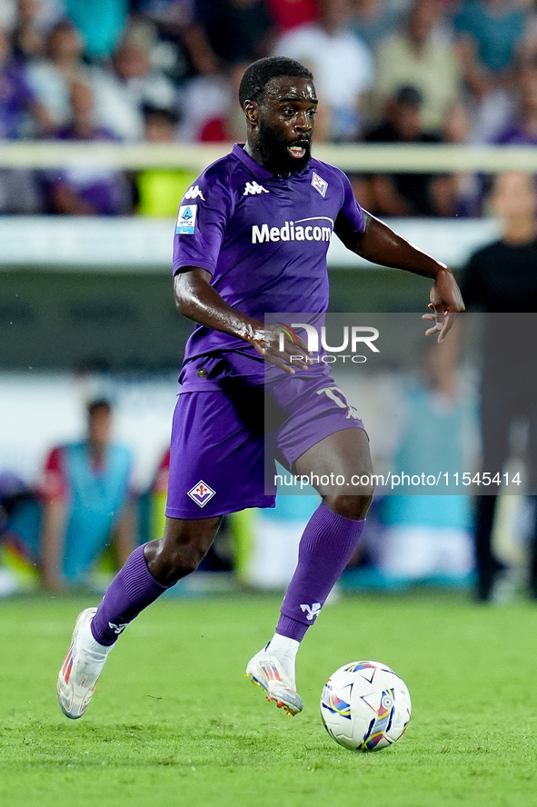 Jonathan Ikone of ACF Fiorentina during the Serie A Enilive match between ACF Fiorentina and AC Monza at Stadio Artemio Franchi on September...