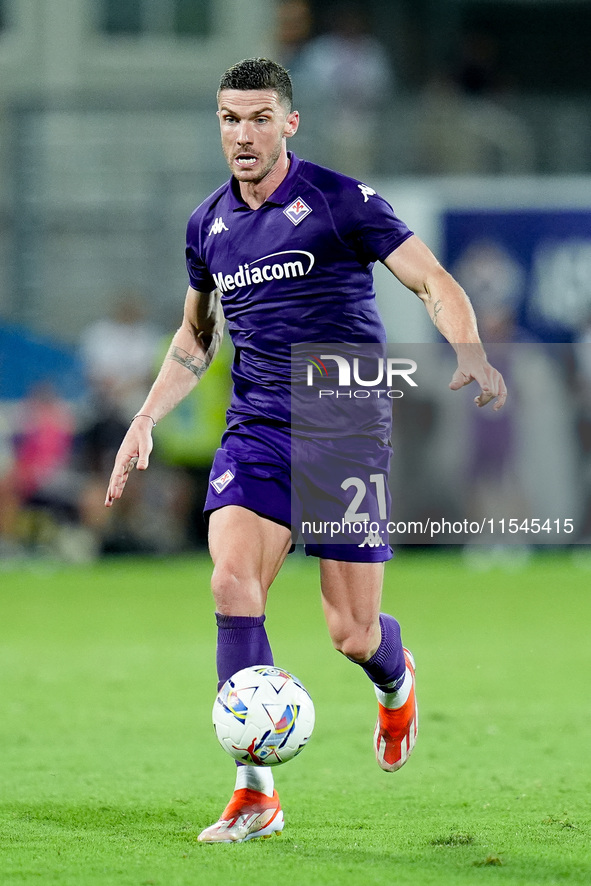 Robin Gosens of ACF Fiorentina during the Serie A Enilive match between ACF Fiorentina and AC Monza at Stadio Artemio Franchi on September 0...