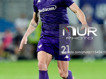 Robin Gosens of ACF Fiorentina during the Serie A Enilive match between ACF Fiorentina and AC Monza at Stadio Artemio Franchi on September 0...