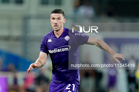 Robin Gosens of ACF Fiorentina during the Serie A Enilive match between ACF Fiorentina and AC Monza at Stadio Artemio Franchi on September 0...