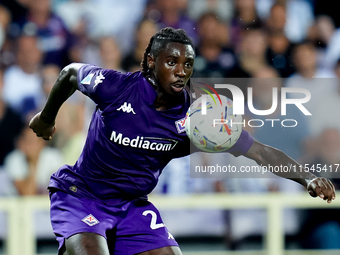 Moise Kean of ACF Fiorentina during the Serie A Enilive match between ACF Fiorentina and AC Monza at Stadio Artemio Franchi on September 01,...