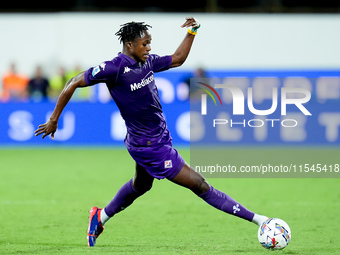 Cristian Kouame of ACF Fiorentina during the Serie A Enilive match between ACF Fiorentina and AC Monza at Stadio Artemio Franchi on Septembe...