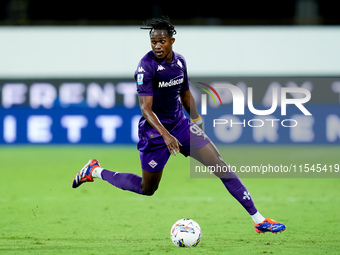 Cristian Kouame of ACF Fiorentina during the Serie A Enilive match between ACF Fiorentina and AC Monza at Stadio Artemio Franchi on Septembe...