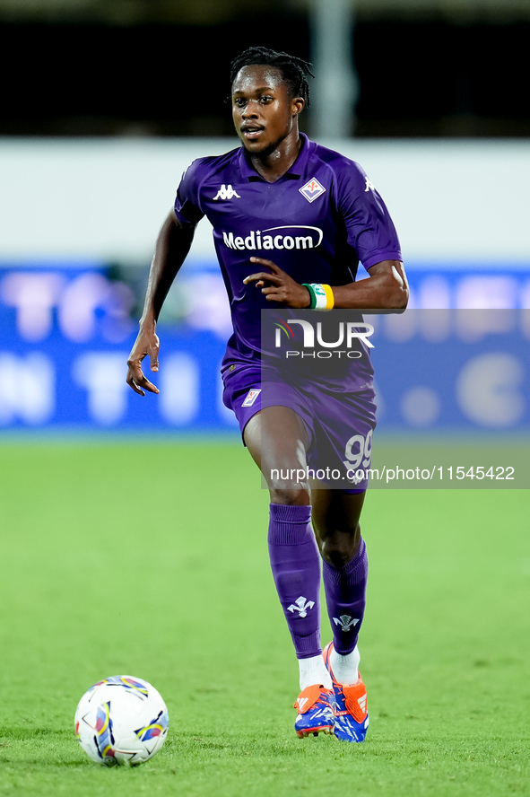 Cristian Kouame of ACF Fiorentina during the Serie A Enilive match between ACF Fiorentina and AC Monza at Stadio Artemio Franchi on Septembe...