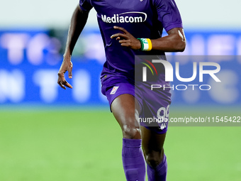 Cristian Kouame of ACF Fiorentina during the Serie A Enilive match between ACF Fiorentina and AC Monza at Stadio Artemio Franchi on Septembe...