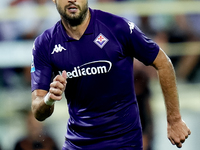 Luca Ranieri of ACF Fiorentina looks on during the Serie A Enilive match between ACF Fiorentina and AC Monza at Stadio Artemio Franchi on Se...