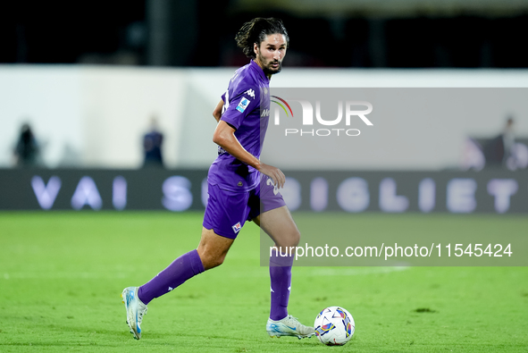 Yacine Adly of ACF Fiorentina during the Serie A Enilive match between ACF Fiorentina and AC Monza at Stadio Artemio Franchi on September 01...