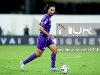 Yacine Adly of ACF Fiorentina during the Serie A Enilive match between ACF Fiorentina and AC Monza at Stadio Artemio Franchi on September 01...