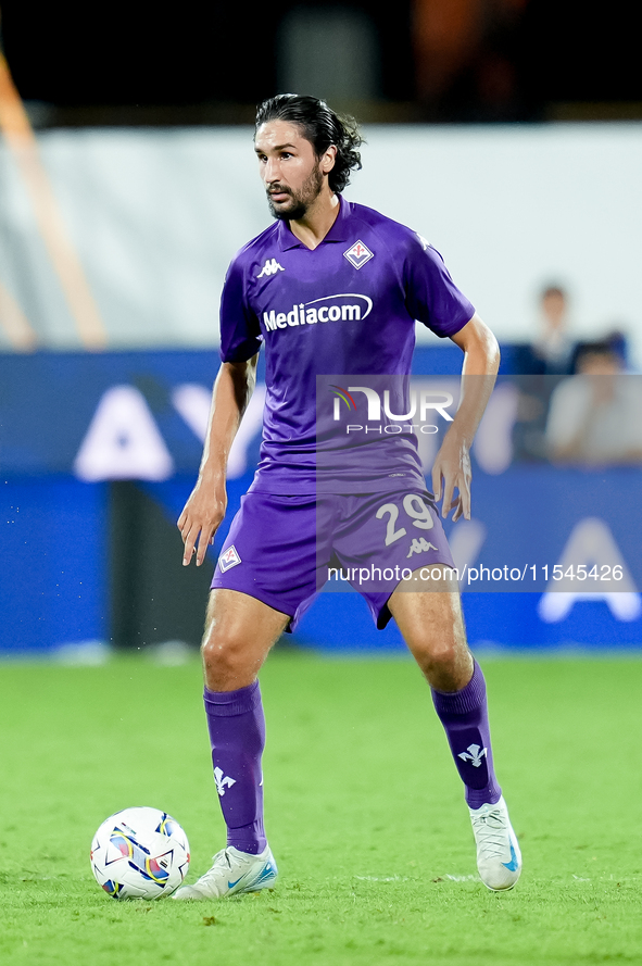 Yacine Adly of ACF Fiorentina during the Serie A Enilive match between ACF Fiorentina and AC Monza at Stadio Artemio Franchi on September 01...