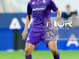 Yacine Adly of ACF Fiorentina during the Serie A Enilive match between ACF Fiorentina and AC Monza at Stadio Artemio Franchi on September 01...