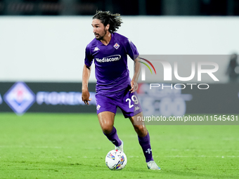 Yacine Adly of ACF Fiorentina during the Serie A Enilive match between ACF Fiorentina and AC Monza at Stadio Artemio Franchi on September 01...