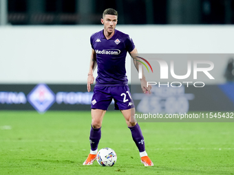 Robin Gosens of ACF Fiorentina during the Serie A Enilive match between ACF Fiorentina and AC Monza at Stadio Artemio Franchi on September 0...