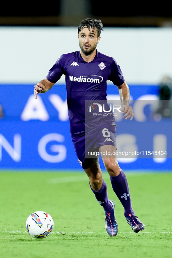 Luca Ranieri of ACF Fiorentina during the Serie A Enilive match between ACF Fiorentina and AC Monza at Stadio Artemio Franchi on September 0...