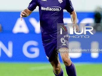 Luca Ranieri of ACF Fiorentina during the Serie A Enilive match between ACF Fiorentina and AC Monza at Stadio Artemio Franchi on September 0...