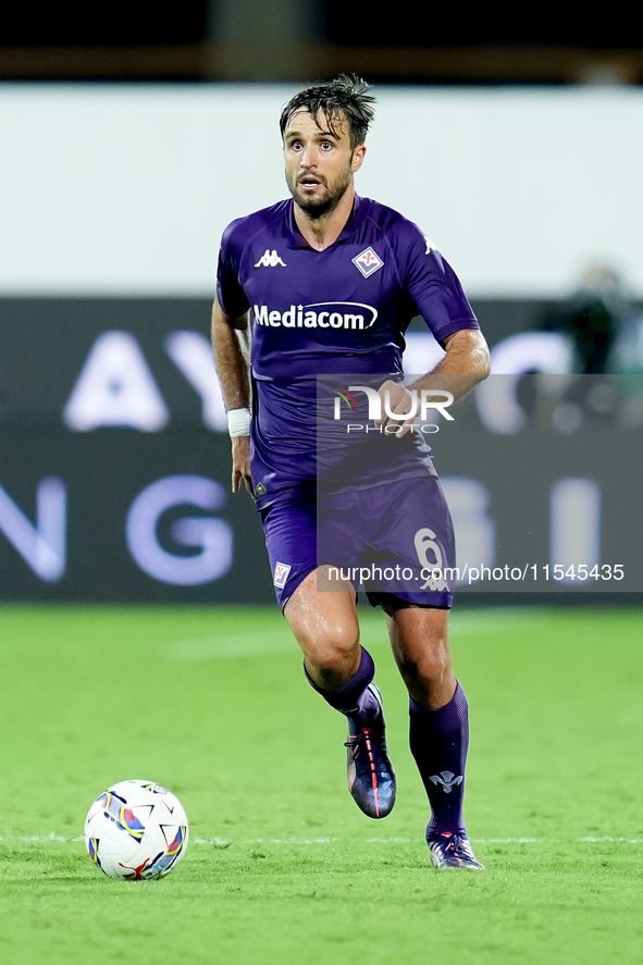 Luca Ranieri of ACF Fiorentina during the Serie A Enilive match between ACF Fiorentina and AC Monza at Stadio Artemio Franchi on September 0...