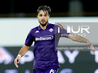 Luca Ranieri of ACF Fiorentina during the Serie A Enilive match between ACF Fiorentina and AC Monza at Stadio Artemio Franchi on September 0...