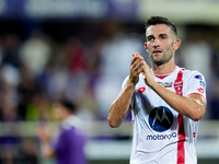 Roberto Gagliardini of AC Monza gestures during the Serie A Enilive match between ACF Fiorentina and AC Monza at Stadio Artemio Franchi on S...