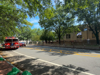 D.C. Police and Fire Department respond to the Israeli Embassy for a suspicious package in Washington, D.C., United States, on September 4,...