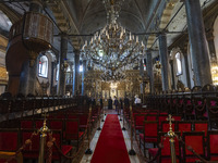 Inside he Patriarchal Cathedral Church of St. George at the Ecumenical Patriarchate of Constantinople of the Eastern Orthodox Church known a...