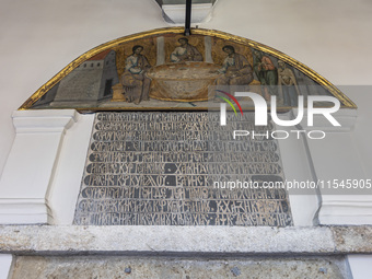 Inside he Patriarchal Cathedral Church of St. George at the Ecumenical Patriarchate of Constantinople of the Eastern Orthodox Church known a...