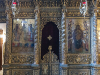 Inside he Patriarchal Cathedral Church of St. George at the Ecumenical Patriarchate of Constantinople of the Eastern Orthodox Church known a...