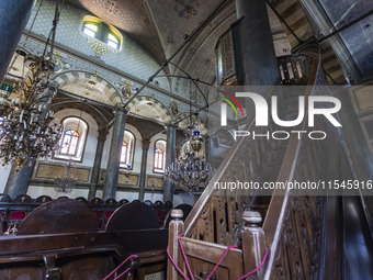 Inside he Patriarchal Cathedral Church of St. George at the Ecumenical Patriarchate of Constantinople of the Eastern Orthodox Church known a...