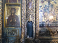 Inside he Patriarchal Cathedral Church of St. George at the Ecumenical Patriarchate of Constantinople of the Eastern Orthodox Church known a...