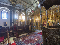 Inside he Patriarchal Cathedral Church of St. George at the Ecumenical Patriarchate of Constantinople of the Eastern Orthodox Church known a...