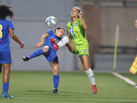 Anastasija Bulic (R) of Breznica is in action during the UEFA Women's Champions League First qualifying round, Semi-finals CP-Group 4 soccer...