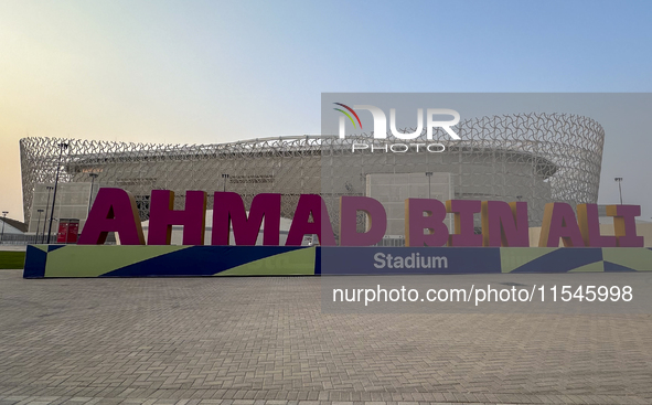 General exterior view of Ahmad Bin Ali Stadium in Al Rayyan, Qatar, on September 4, 2024, ahead of the FIFA World Cup 2026 AFC Asian qualifi...