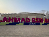 General exterior view of Ahmad Bin Ali Stadium in Al Rayyan, Qatar, on September 4, 2024, ahead of the FIFA World Cup 2026 AFC Asian qualifi...