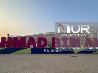 General exterior view of Ahmad Bin Ali Stadium in Al Rayyan, Qatar, on September 4, 2024, ahead of the FIFA World Cup 2026 AFC Asian qualifi...