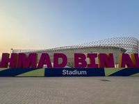 General exterior view of Ahmad Bin Ali Stadium in Al Rayyan, Qatar, on September 4, 2024, ahead of the FIFA World Cup 2026 AFC Asian qualifi...