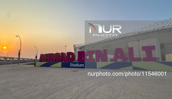 General exterior view of Ahmad Bin Ali Stadium in Al Rayyan, Qatar, on September 4, 2024, ahead of the FIFA World Cup 2026 AFC Asian qualifi...