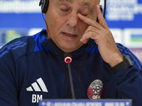 Qatar national team head coach Marquez Lopez attends a press conference at Ahmad Bin Ali Stadium in Al Rayyan, Qatar, on September 4, 2024,...