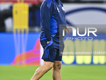 Head coach Marquez Lopez of the Qatar national team attends a training session at Ahmad Bin Ali Stadium in Al Rayyan, Qatar, on September 4,...