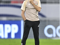 Head coach Paulo Bento of the United Arab Emirates National Team attends a training session at Ahmad Bin Ali Stadium in Al Rayyan, Qatar, on...