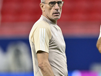 Head coach Paulo Bento of the United Arab Emirates National Team attends a training session at Ahmad Bin Ali Stadium in Al Rayyan, Qatar, on...