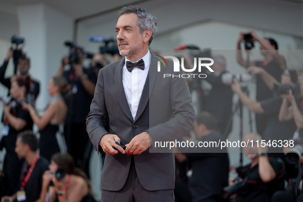 Director Todd Phillips attends the ''Joker: Folie a Deux'' red carpet during the 81st Venice International Film Festival at Sala Grande in V...