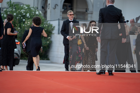 Joaquin Phoenix attends the ''Joker: Folie a Deux'' red carpet during the 81st Venice International Film Festival at Sala Grande in Venice,...