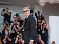 Joaquin Phoenix attends the ''Joker: Folie a Deux'' red carpet during the 81st Venice International Film Festival at Sala Grande in Venice,...