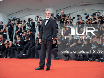 Joaquin Phoenix attends the ''Joker: Folie a Deux'' red carpet during the 81st Venice International Film Festival at Sala Grande in Venice,...