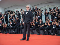 Joaquin Phoenix attends the ''Joker: Folie a Deux'' red carpet during the 81st Venice International Film Festival at Sala Grande in Venice,...