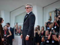 Joaquin Phoenix attends the ''Joker: Folie a Deux'' red carpet during the 81st Venice International Film Festival at Sala Grande in Venice,...