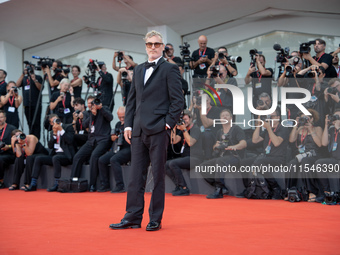 Joaquin Phoenix attends the ''Joker: Folie a Deux'' red carpet during the 81st Venice International Film Festival at Sala Grande in Venice,...