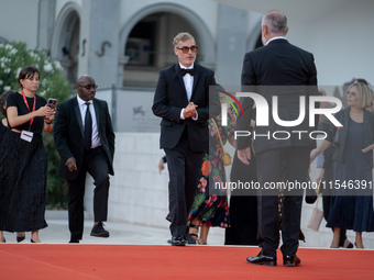 Joaquin Phoenix attends the ''Joker: Folie a Deux'' red carpet during the 81st Venice International Film Festival at Sala Grande in Venice,...