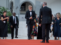 Joaquin Phoenix attends the ''Joker: Folie a Deux'' red carpet during the 81st Venice International Film Festival at Sala Grande in Venice,...